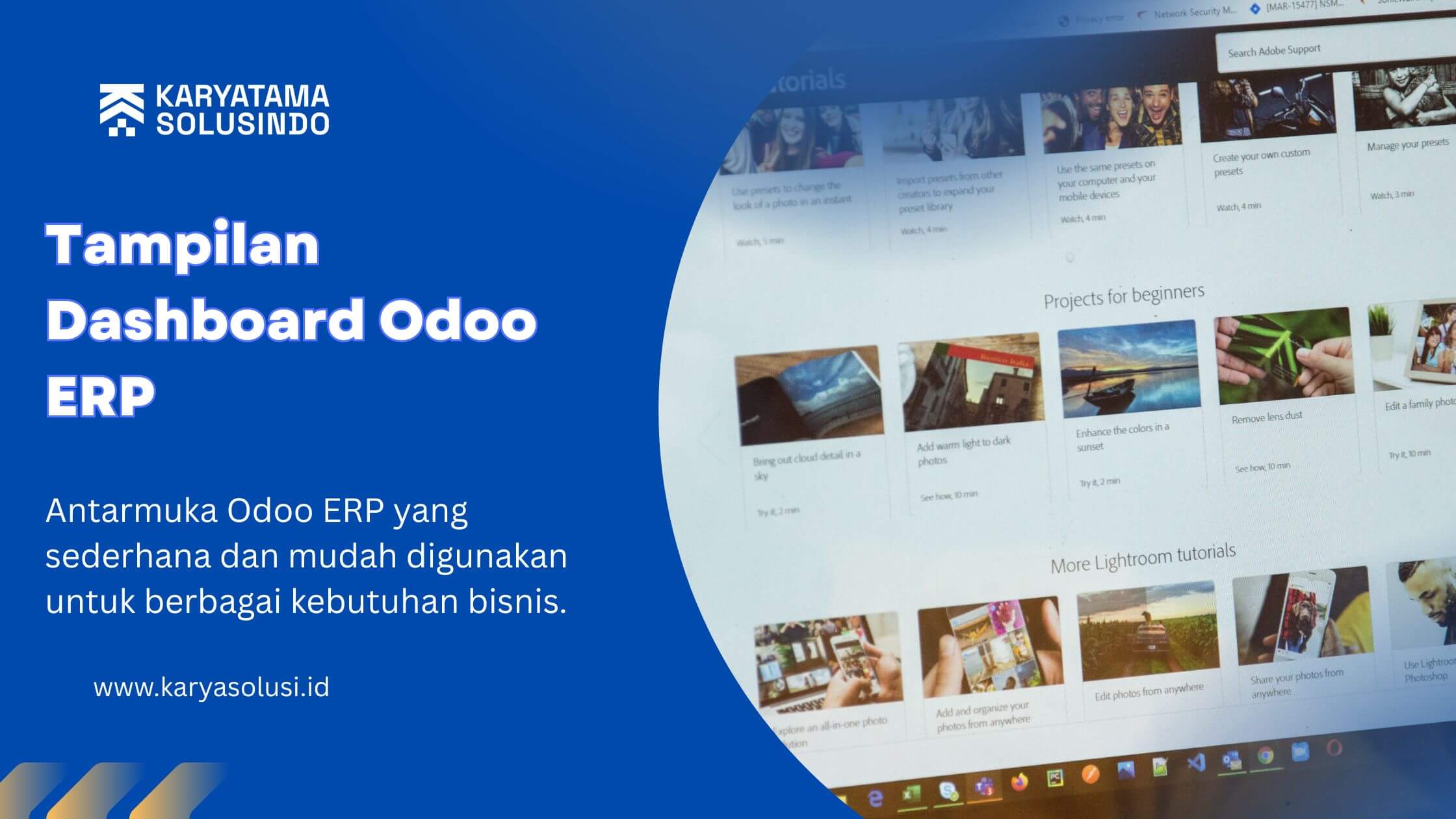 Tampilan Dashboard Odoo ERP