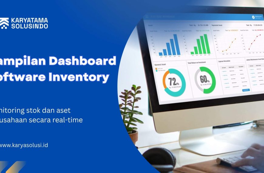 Tampilan Dashboard Software Inventory