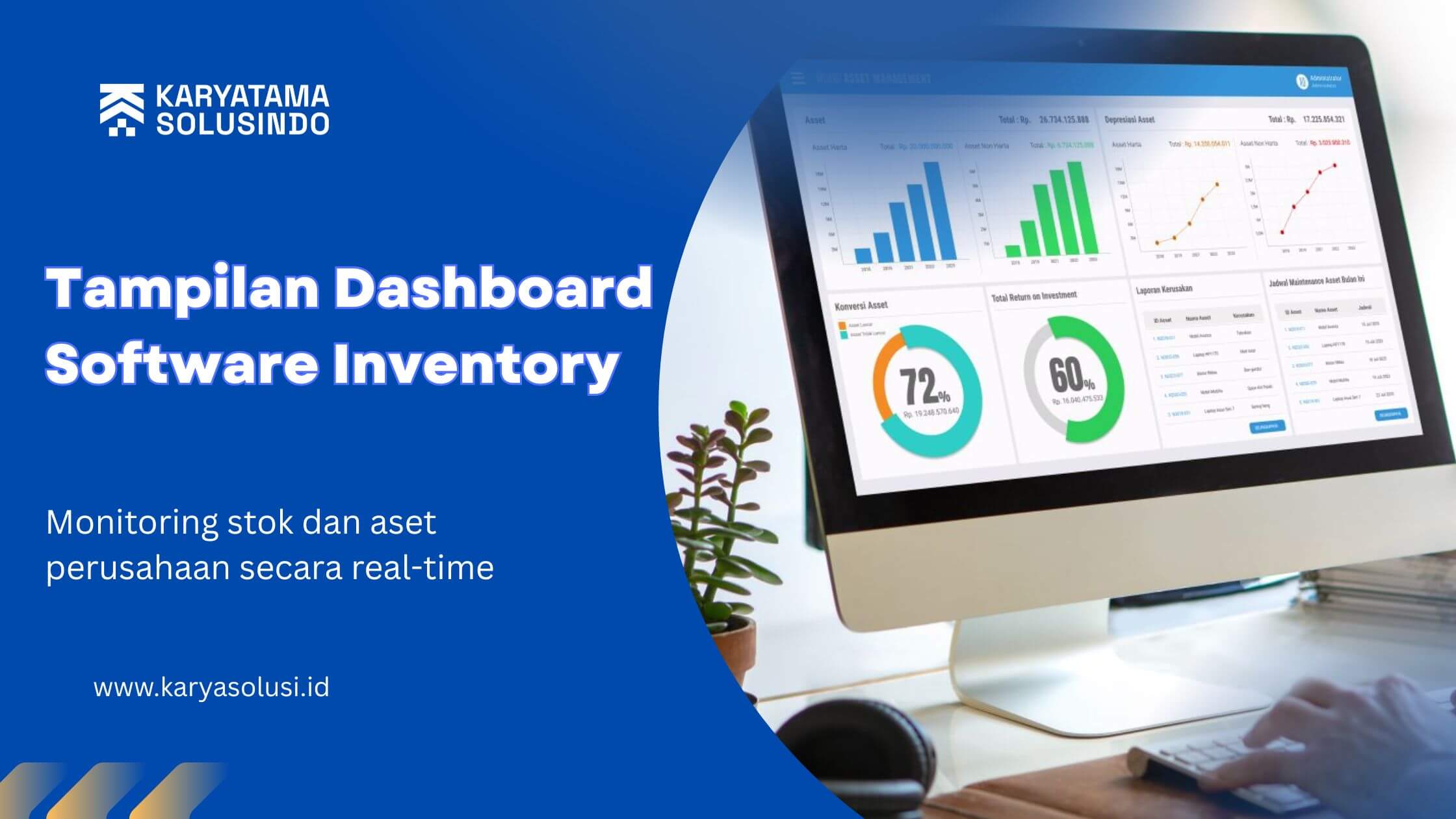 Tampilan Dashboard Software Inventory