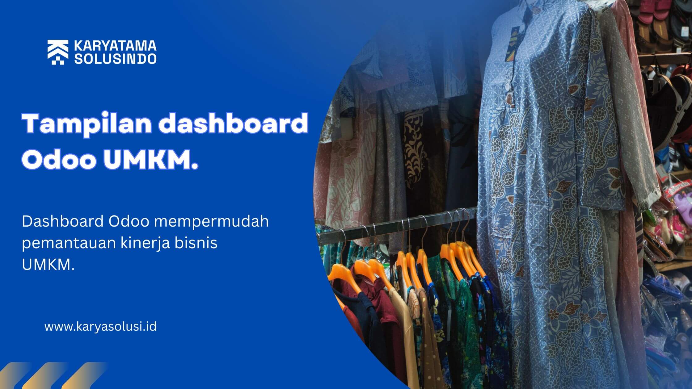 Tampilan dashboard Odoo UMKM.