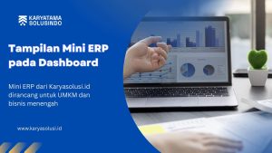 Tampilan Mini ERP pada Dashboard