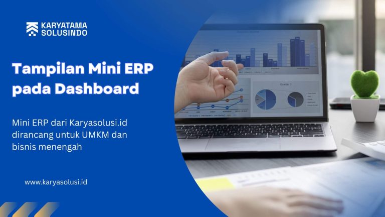 Tampilan Mini ERP pada Dashboard