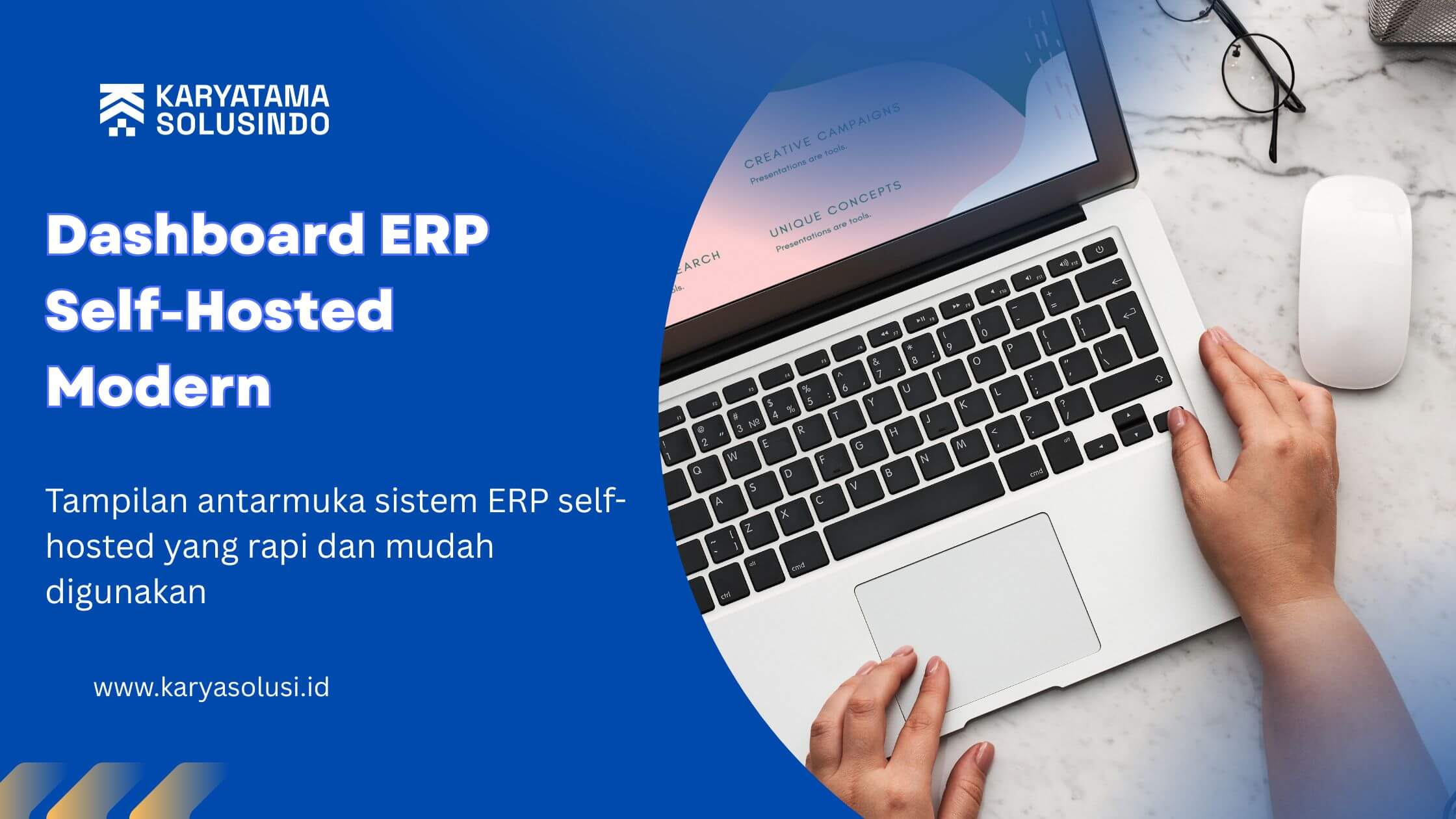 Dashboard ERP Self-Hosted Modern