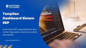 Tampilan Dashboard Sistem ERP