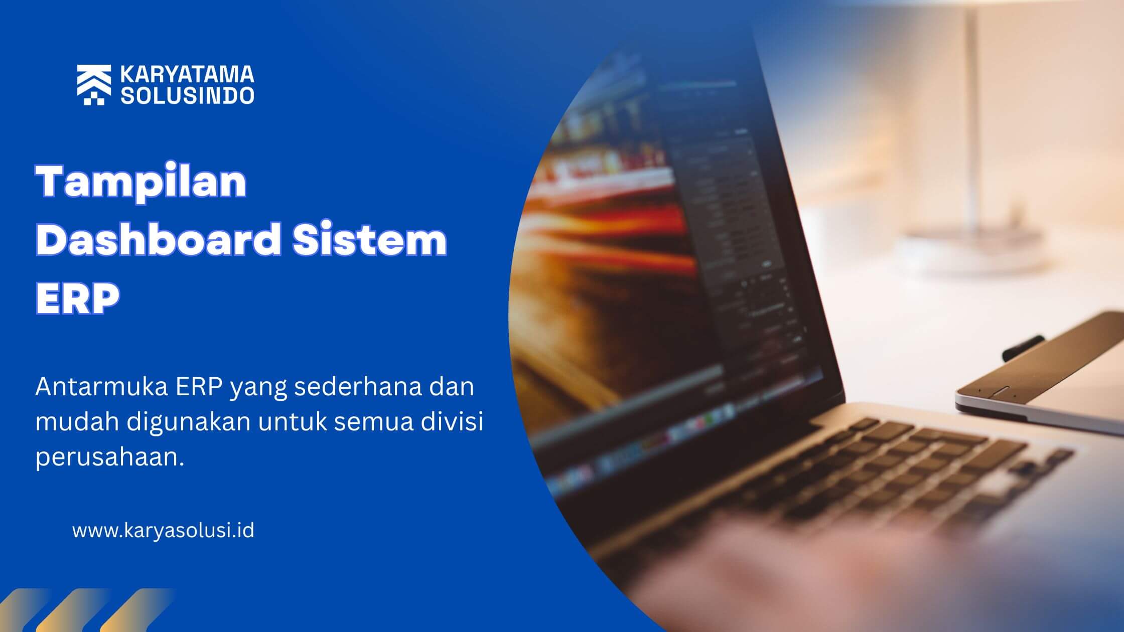 Tampilan Dashboard Sistem ERP