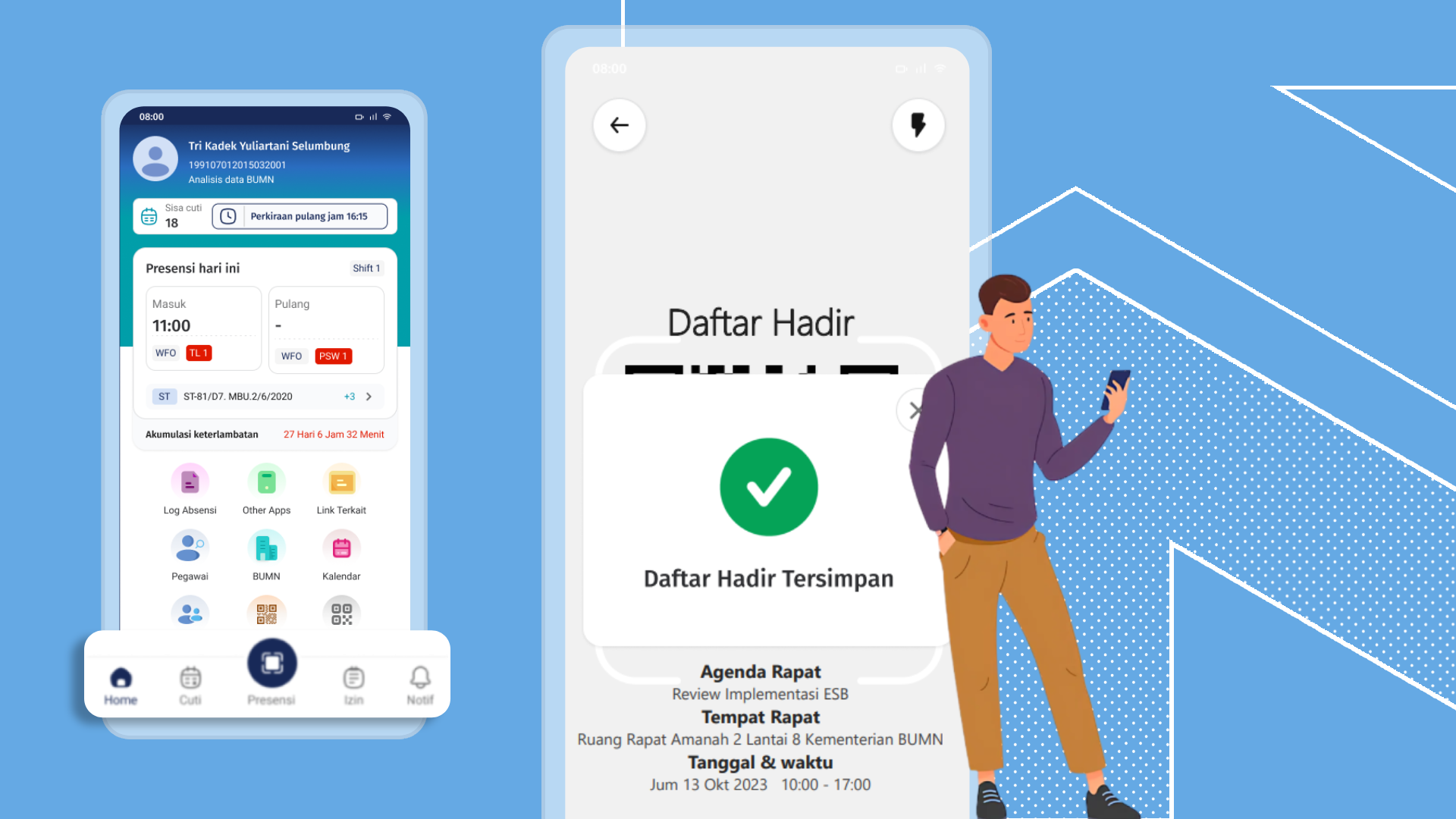 Dashboard SIMO - Absensi dan HR
